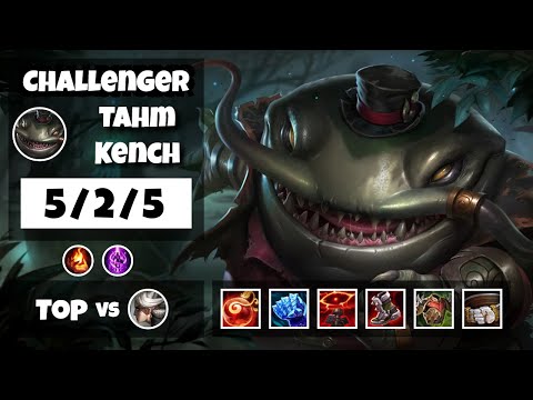 Tahm Kench vs Camille 11.16 Top Lane S11 Challenger Gameplay (5/2/5) - EU