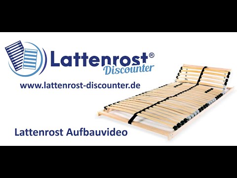 Aufbauvideo Coemo 7-Zonen Lattenrost ERGO mit Kopfteilverstellung
