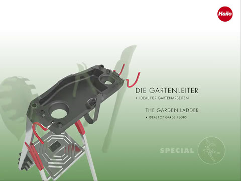 Hailo L60 Standardline Aluminium-Sicherheitsleiter mit Multifunktions-Schale