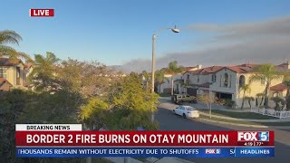 Fire erupts on Otay Mountain