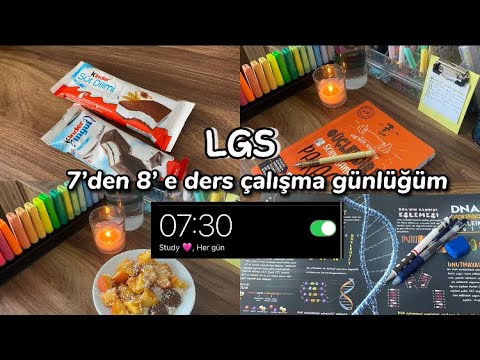 7’den 8’e ders çalışma günlüğüm #6|LGS ders çalışma günlüğüm| LGS Study Vlog| Günlük Vlog