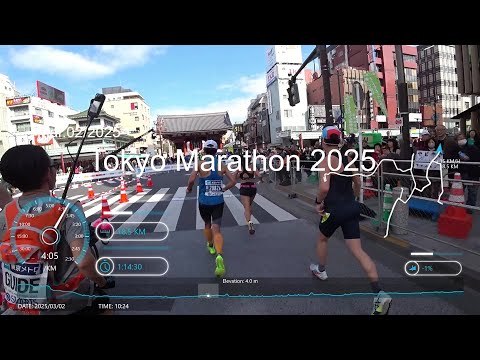 [Tokyo Marathon2025@Mar.02/2025] Full Course Recap【東京マラソン2025＠2025/03/02】全コースノーカット／ランナーズビュー(1080p60)
