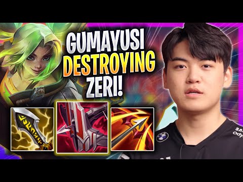 GUMAYUSI DESTROYING WITH ZERI! - T1 Gumayusi Plays Zeri ADC vs Draven! | Season 2023