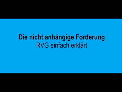 Die nicht anhängige Forderung - ein RVG-Fall einfach erklärt
