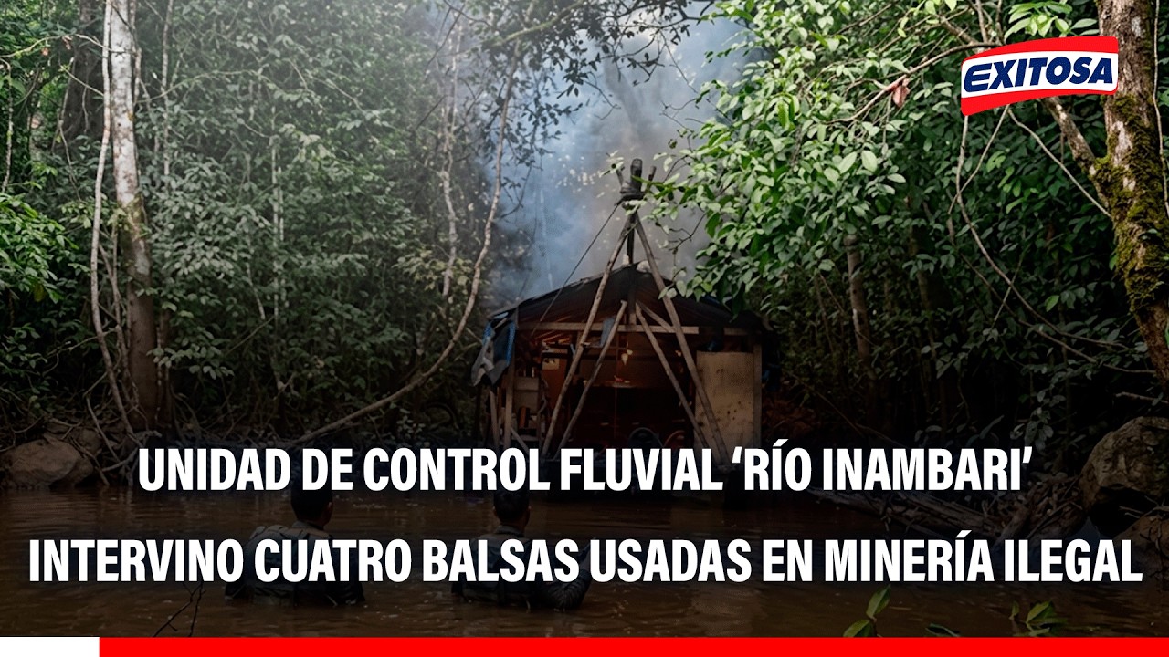 🔴🔵 Unidad de Control Fluvial ‘Río Inambari’ destruyó balsas con material usado en minería ilegal