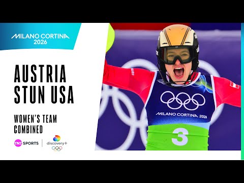 SHIFFRIN SHOCKED BY AUSTRIA 😱 | Alpine Skiing Women's Team Combined Downhill | Winter Olympics 2026