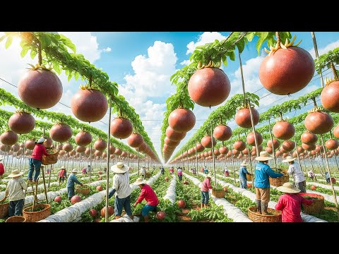 Incredible! How Indian farmers harvest over a million passion fruits 🍈🇮🇳