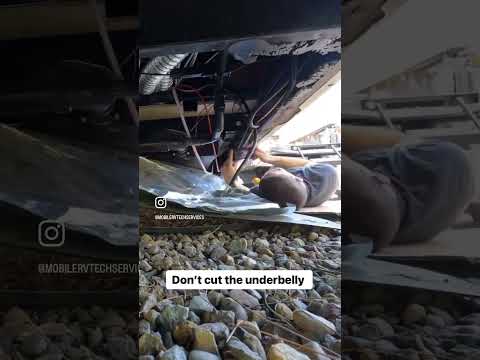 Don't Cut the RV Underbelly! #shorts