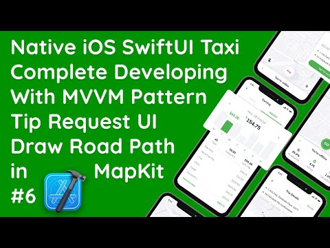 #6 SwiftUI: Creating a Tip Request UI with Map Markers & Road Path | Taxi App Development