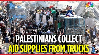 WATCH: Aid Trucks Begin To Enter Gaza as Hamas Confirms Hostage Release | Gaza Strip | N18G