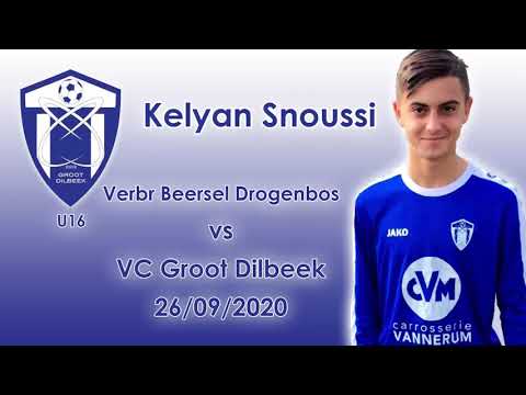 Kelyan Snoussi U16 - Verbr Beersel Drogenbos vs VC Groot Dilbeek (26/09/2020) (3-5)