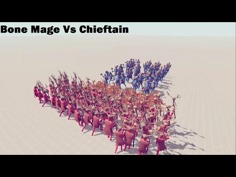 53x Bone Mage Vs 40x Chieftain TABS-Totally Accurate Battle Simulator