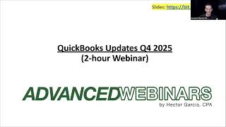 QuickBooks Online: 2025 Q4 Updates by Hector Garcia, CPA