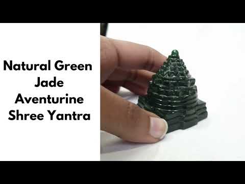 Natural Green Jade Aventurine Shree Yantra