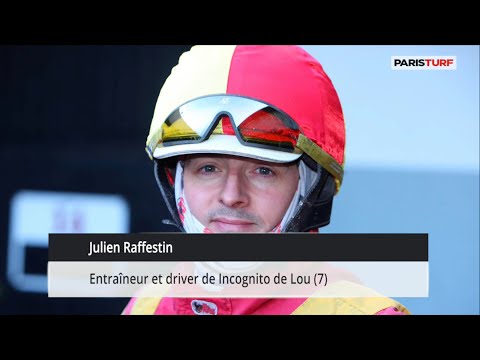 Julien Raffestin, entraîneur et driver de Incognito de Lou (19/09 à Paris-Vincennes)