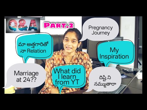 Q&A Part 2 | మా in-laws తో నా Relationship | నా Delivery Story | YT Lessons | Parenting Struggles