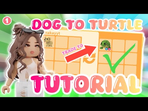 How to trade from a DOG to a TURTLE in Adopt Me! (Tutorial) | Ep 1