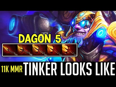 11,000 MMR TINKER Looks Like - VP.gpk perspective DOTA 2