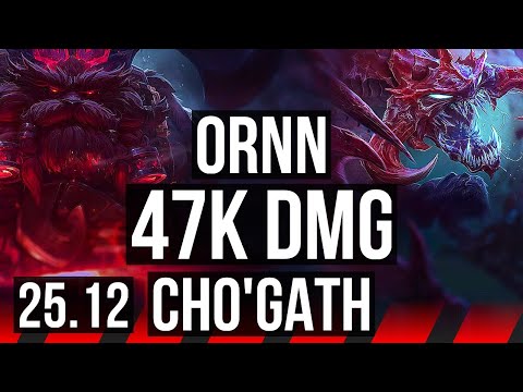 ORNN vs CHO'GATH (TOP) | 47k DMG, Comeback, Dominating | EUW Diamond | 25.12