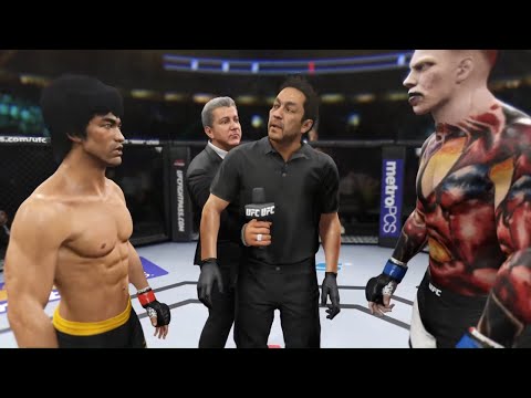 Bruce Lee vs. Party Zombie - EA Sports UFC 2 🐲 - Dragon Fights 🐉