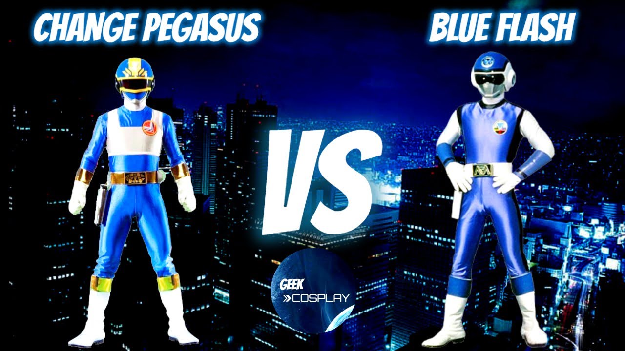 Quem Vence A Super  Batalha Tokusatsu? Change Pegasus VS Blue Flash