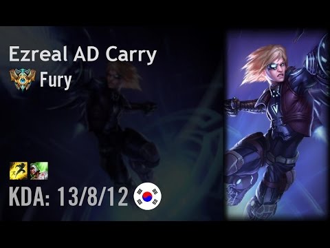 Ezreal AD Carry vs Caitlyn - Fury - KR Challenger Path 6.3