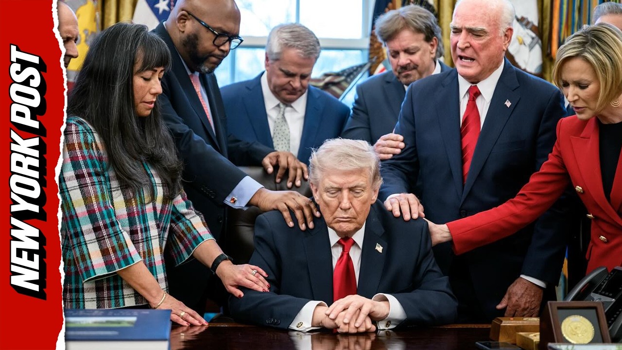 Pastors Lay Hands on Trump During Oval Office Prayer