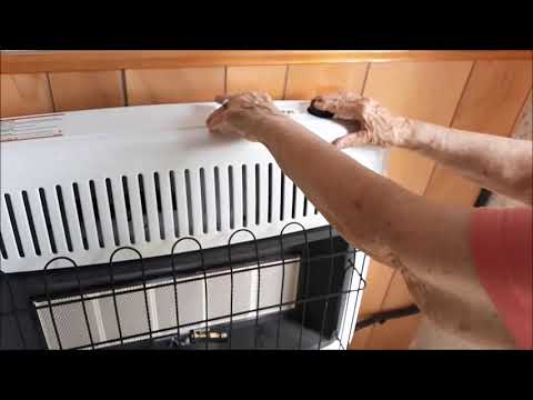 How to Operate Ignite HearthRite Vent-Free GAS Heater (Turn On Off Radiant Heatstar Instructions)