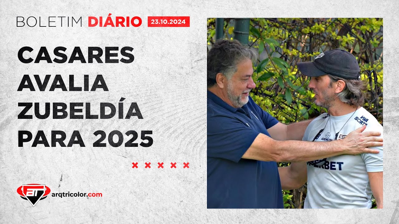 Casares fala em "JOGO A JOGO" por ZUBELDÍA no São Paulo | Noticias do SPFC
