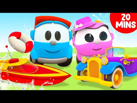 Leo und Lea bauen tolle Fahrzeuge - Neue Folgen | Leo der Lastwagen - 20 Min Kompilation