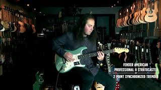 Video thumbnail for Test Drive | Fender American Professional II Strat Mystic Surf Green by Detroit Guitar