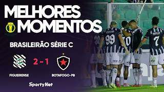 FIGUEIRENSE VIRA EM JOGO ELÉTRICO E CONQUISTA A PRIMEIRA! - Figueirense 2 x 1 Botafogo-PB