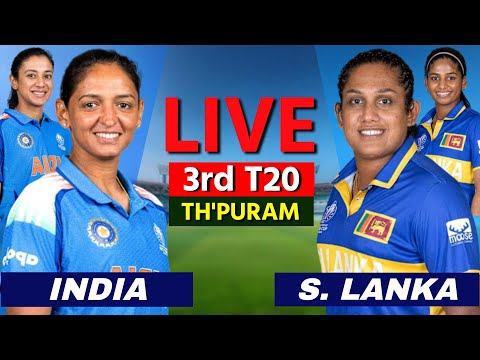 🔴Ind W vs Sl W 3rd T20 2025 | India W vs Srilanka W Live Cricket Match Score  Commentary