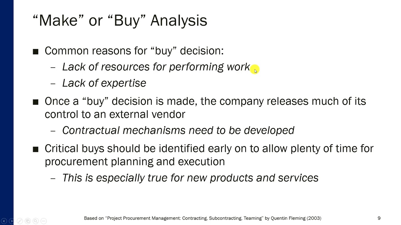 Procurement Management - Chapter 3