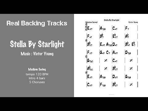 Stella By Starlight - Real Jazz Backing Track - Play Along