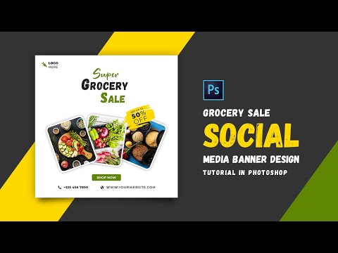 How to Design Furniture Social Media Banner Adobe Photoshop Tutorial Speed Art Grafix Mentor
