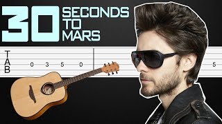 Was It A Dream - 30 Seconds To Mars Guitar Tabs, Guitar Tutorial, Guitar Lesson