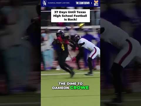 Posting 1 play every day until Texas High School Football is back! 37 Days left!