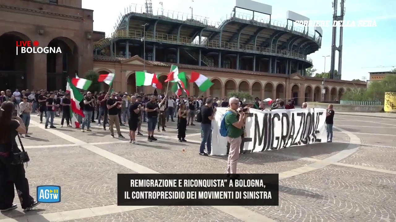 “Remigrazione e riconquista”, il contropresidio a Bologna