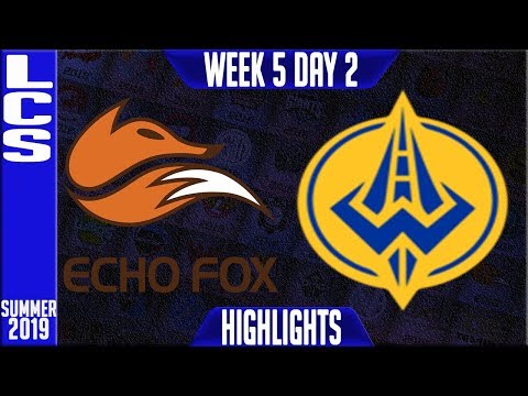 FOX vs GGS Highlights | LCS Summer 2019 Week 5 Day 2 | Echo Fox vs Golden Guardians