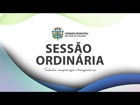 Sessão Ordinária  26/02/2024  l  Câmara Municipal de São José do Calçado