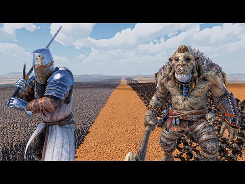 1 MILLION HEAVY KNIGHTS vs 10.000 TROLLS - Ultimate Epic Battle Simulator 2 UEBS 2