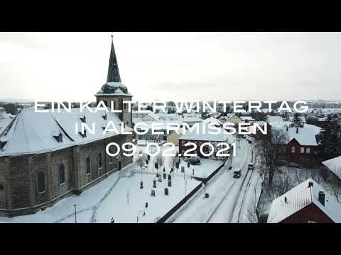 Algermissen (LK Hildesheim) im Winter 2021 aus der Luft
