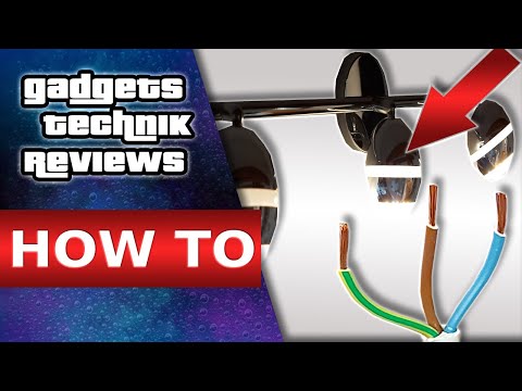 Decken Lampe anschließen 🆗 Anleitung: Wie Deckenleuchte montieren? Kabel Lampe L N Erklärung