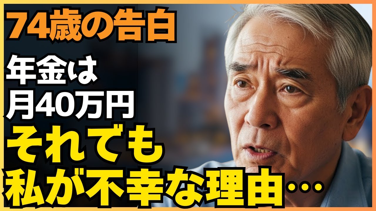 【74歳男性】年金月40万円あるのに不幸な理由…本当の幸せとは