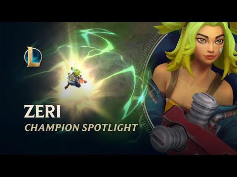 Champion Spotlight: Zeri | Gameplay – League of Legends