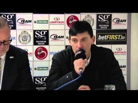 Felice Mazzu na Lokeren-Charleroi 3-1