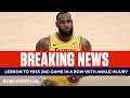 LeBron James out again with ankle injury as Lakers raise championship banner | CBS Sports HQ