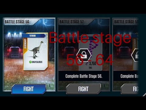 Battle stage 55 - 64 - Jurassic world the game - episode 30
