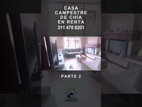 Asombrosa CASA CAMPESTRE de CHIA FONQUETÁ en arriendo $ 4,000,000 🏡🌿#matrimonio #casa #alquilercasa